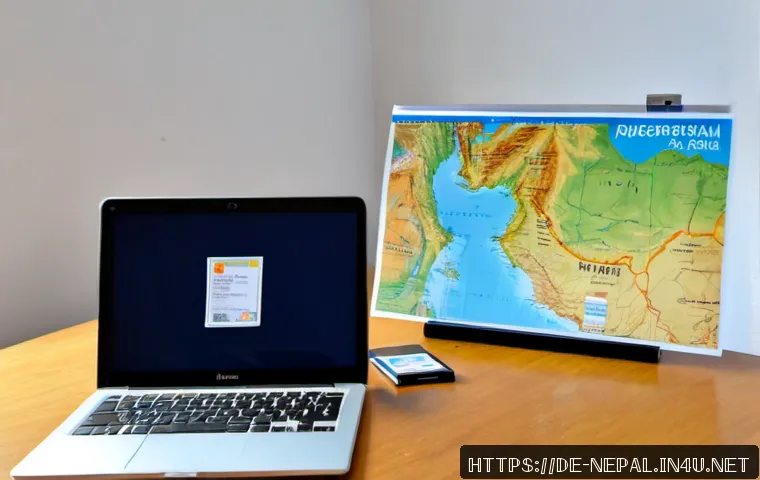 네팔 비자 신청 방법과 주의점 - Photorealistic travel preparation scene for a Nepal visa application, German adult traveler seated a...